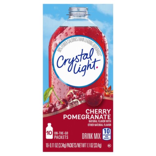 Crystal Light Cherry Pomegranate Drink Mix, 0.11 oz, 10 count