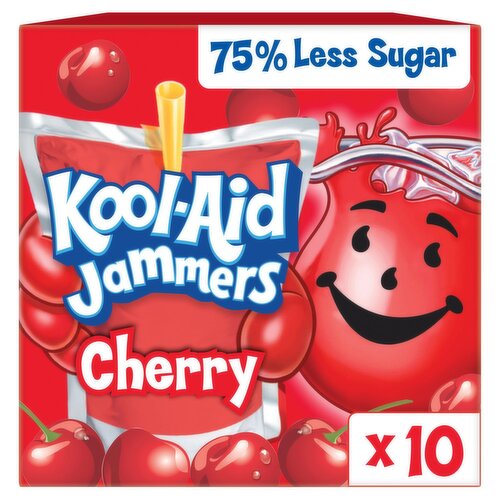 Kool-Aid Jammers Cherry Drink, 6 fl oz, 10 count