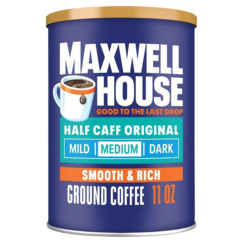 Maxwell House Half Caff Original Medium Ground Coffee, 11 oz