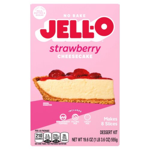 Jell-O Strawberry Cheesecake Dessert Kit, 19.6 oz