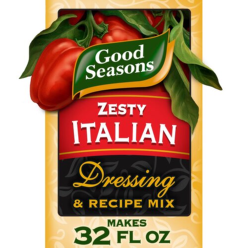 Good Seasons Zesty Italian Dressing & Recipe Mix, 0.6 oz, 4 count