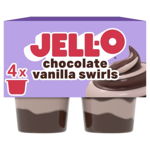 Jell-O Chocolate Vanilla Swirls Pudding Snacks, 2 count, 15.5 oz