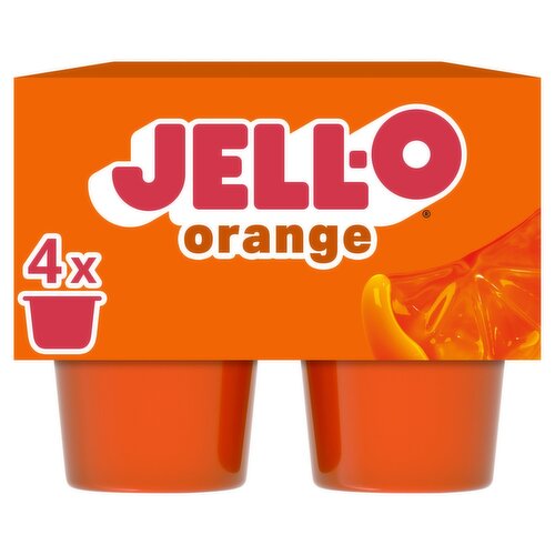 Jell-O Orange Gelatin Snacks, 2 count, 13.5 oz