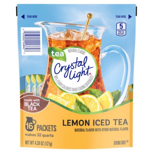 Crystal Light Lemon Iced Tea Drink Mix, 16 count, 4.26 oz