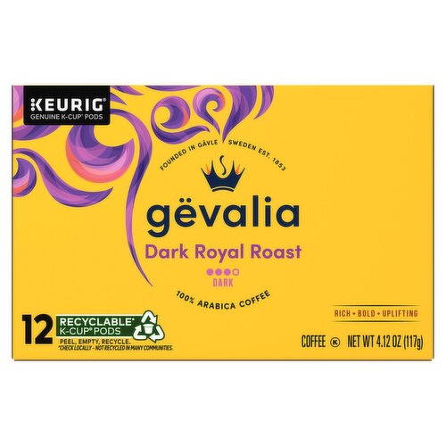 Gevalia Dark Royal Roast K-Cup Coffee Pods, 12 ct Box