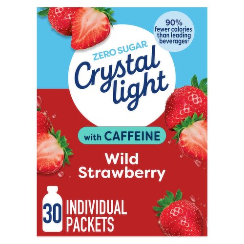 Crystal Light Wild Strawberry Drink Mix, 0.11 oz, 30 count