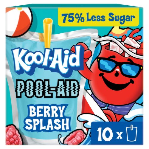 Kool-Aid Pool-Aid Berry Splash Drink, 6 fl oz, 10 count