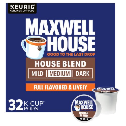 Maxwell House House Blend K-Cup Coffee Pods, 32 ct Box