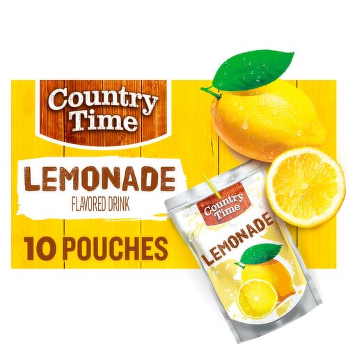 Country Time Lemonade Flavored Drink, 6 fl oz, 10 count