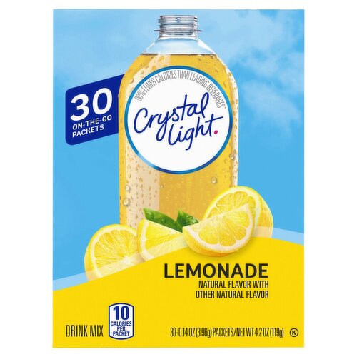 Crystal Light Lemonade Drink Mix, 0.14 oz, 30 count