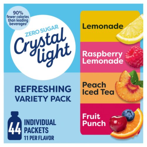 Crystal Light Refreshing Drink Mix Variety Pack, 44 count, 4.18 oz