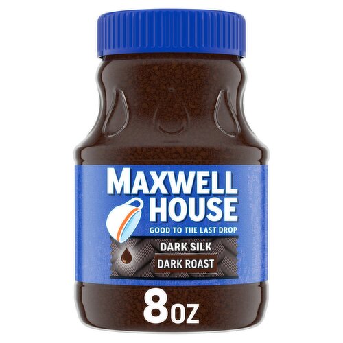 MAXWELL HOUSE Dark Silk Dark Roast Instant Coffee, 8 oz