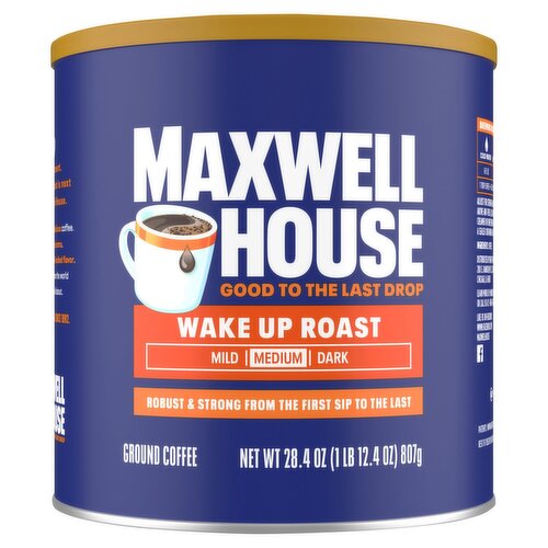 Maxwell House Medium Wake up Roast Ground Coffee, 28.4 oz