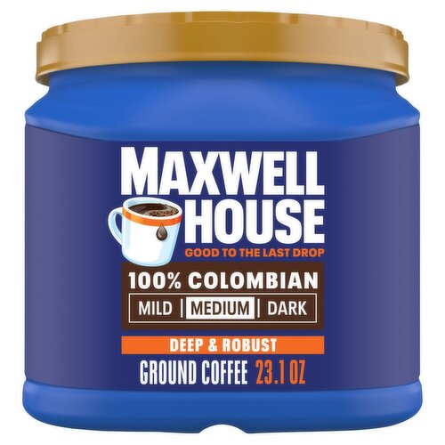 Maxwell House 100% Colombian Medium Ground Coffee, 23.1 oz