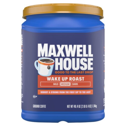 Maxwell House Wake Up Roast Medium Ground Coffee, 40.4 oz