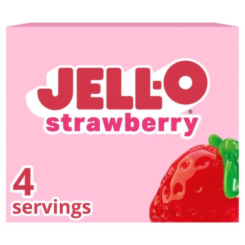 Jell-O Strawberry Gelatin Dessert, 3 oz