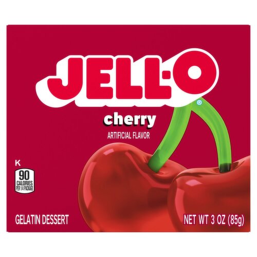 Jell-O Cherry Gelatin Dessert, 3 oz