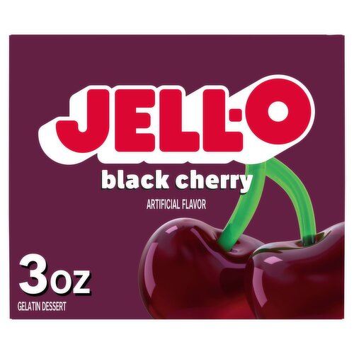 Jell-O Black Cherry Gelatin Dessert, 3 oz