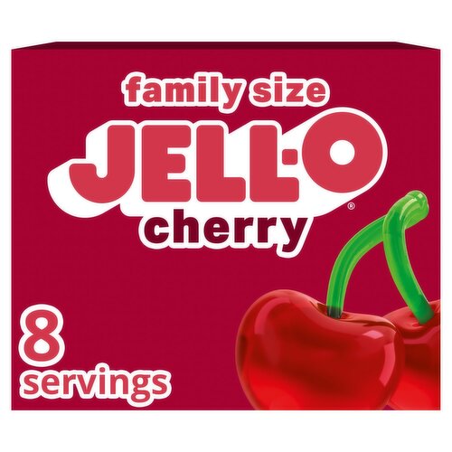 Jell-O Cherry Gelatin Dessert Family Size, 6 oz