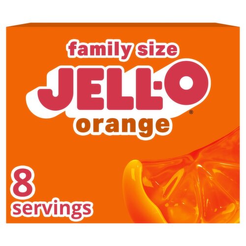 Jell-O Orange Gelatin Dessert Family Size, 6 oz