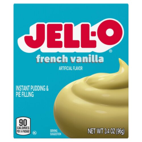 Jell-O French Vanilla Instant Pudding & Pie Filling, 3.4 oz