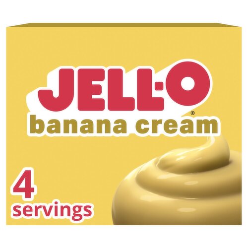 Jell-O Banana Cream Instant Pudding & Pie Filling, 3.4 oz