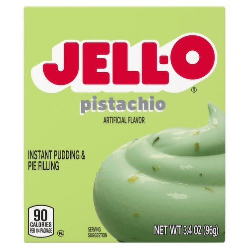 Jell-O Pistachio Instant Pudding & Pie Filling, 3.4 oz