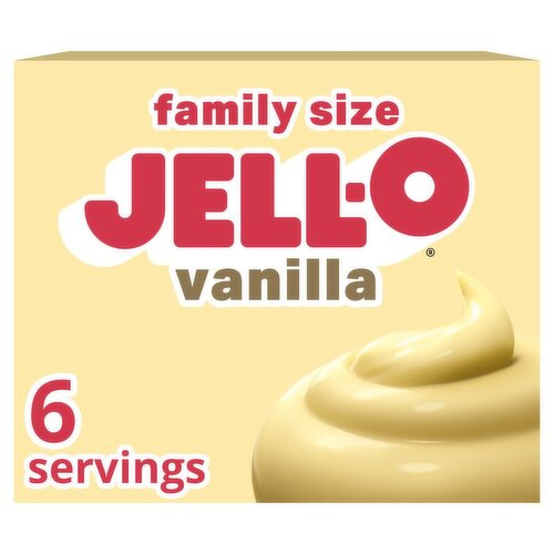 Jell-O Vanilla Instant Pudding & Pie Filling Family Size, 5.1 oz