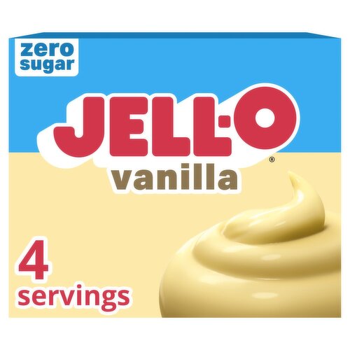 Jell-O Zero Sugar Vanilla Instant Reduced Calorie Pudding & Pie Filling, 1 oz