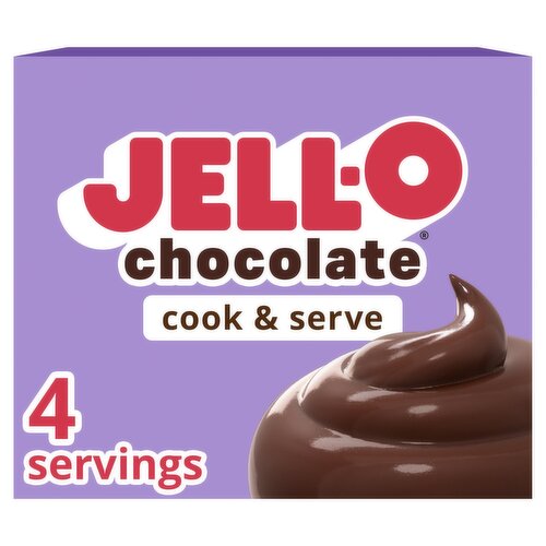  Jell-O Chocolate Flavor Cook & Serve Pudding & Pie Filling, 3.4 oz