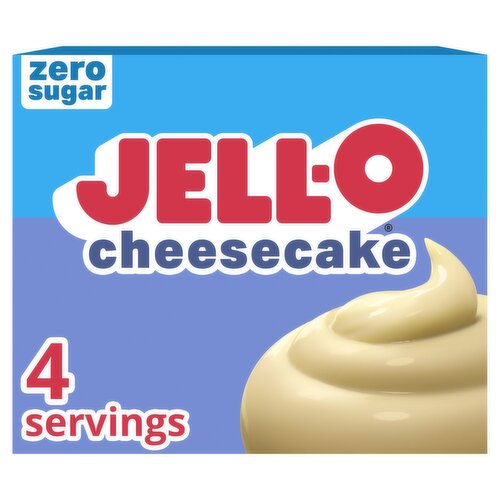 Jell-O Zero Sugar Cheesecake Instant Reduced Calorie Pudding & Pie Filling, 1 oz