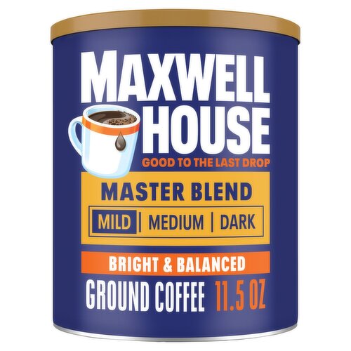 Maxwell House Mild Master Blend Ground Coffee, 11.5 oz
