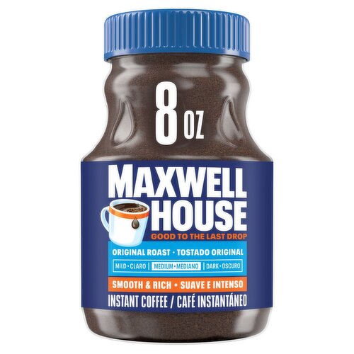 Maxwell House Original Roast Medium Instant Coffee, 8 oz
