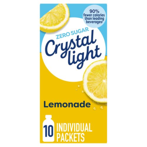 Crystal Light Lemonade Drink Mix, 0.14 oz, 10 count