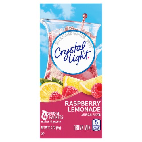 Crystal Light Raspberry Lemonade Drink Mix, 1.2 oz