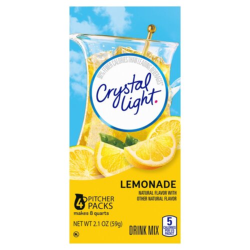 Crystal Light Lemonade Drink Mix, 4 count, 2.1 oz