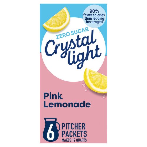 Crystal Light Pink Lemonade Drink Mix, 6 count, 2.9 oz