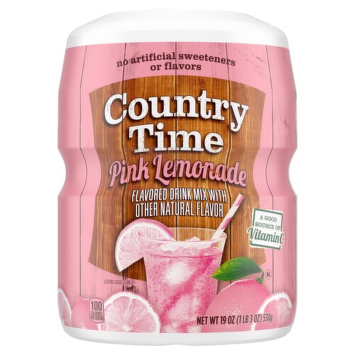 Country Time Pink Lemonade Flavored Drink Mix, 19 oz