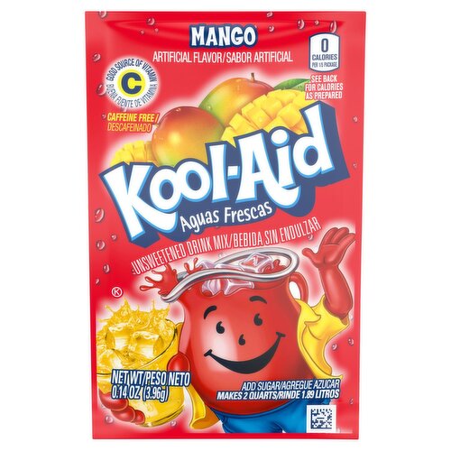 Kool-Aid Mango Unsweetened Drink Mix, 0.14 oz