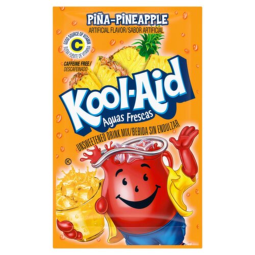 Kool-Aid Piña-Pineapple Unsweetened Drink Mix, 0.16 oz
