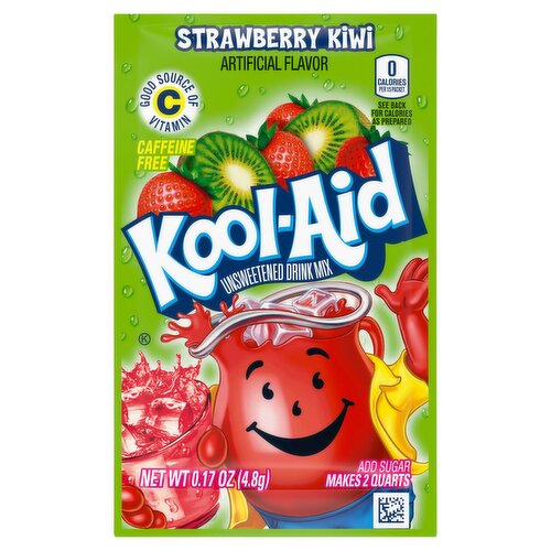 Kool-Aid Strawberry Kiwi Unsweetened Drink Mix, 0.17 oz