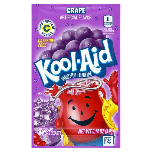 Kool-Aid Grape Unsweetened Drink Mix, 0.14 oz