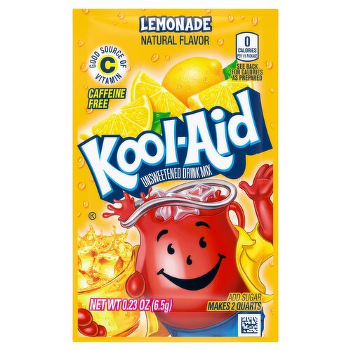 Kool-Aid Lemonade Unsweetened Drink Mix, 0.23 oz