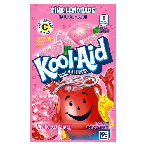 Kool-Aid Unsweetened Pink Lemonade Drink Mix, 0.23 oz