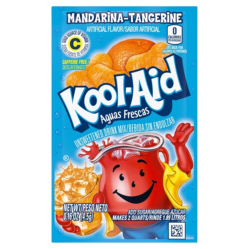 Kool-Aid Mandarina-Tangerine Unsweetened Drink Mix, 0.16 oz