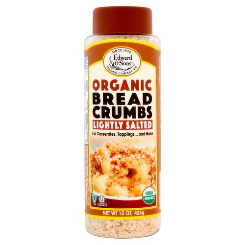 Edward & Sons Organic Lightly Salted Bread Crumbs, 15 oz