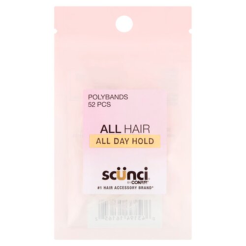 Conair Scünci Polybands, 52 count