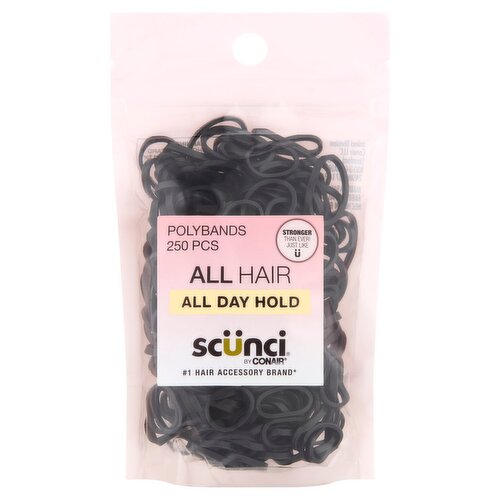 Conair Scünci Polybands, 250 Count