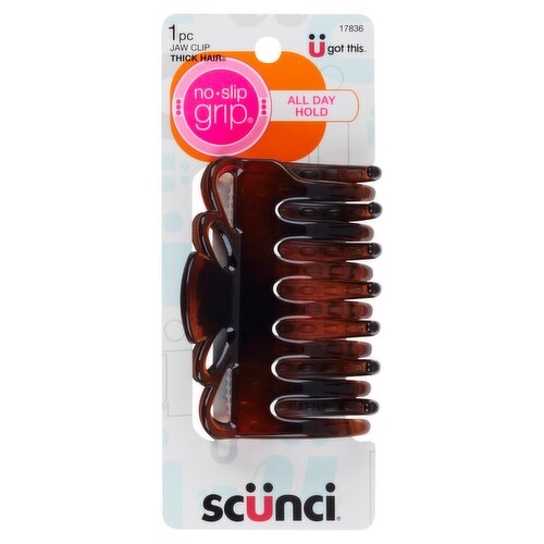 Scunci No Slip Grip 9 cm Thick Hair Crown Jaw Clips