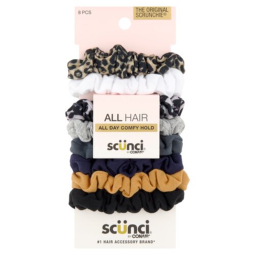 Conair Scünci The Original Scrunchie, 8 count